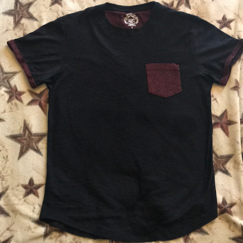 Black and red T shirt